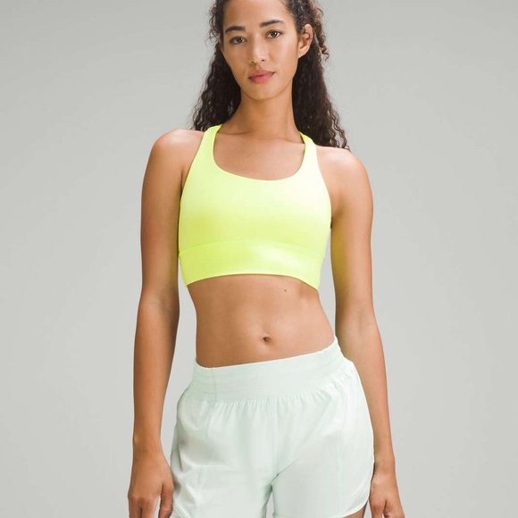 lululemon athletica Other - Lululemon Energy Long Line Bra Yellow Sports Bra